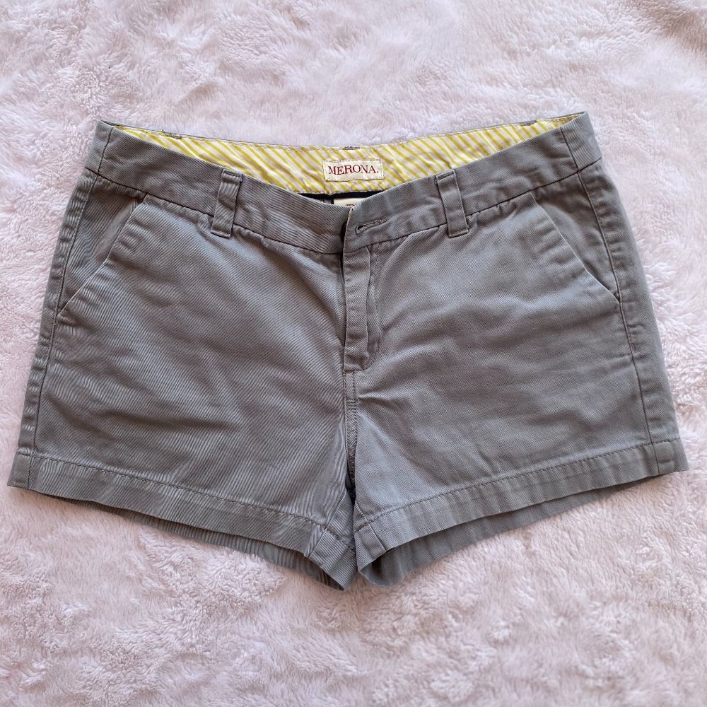 Merona Cotton Shorts.  Size 4.  Grey Color